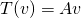 T(v)=Av