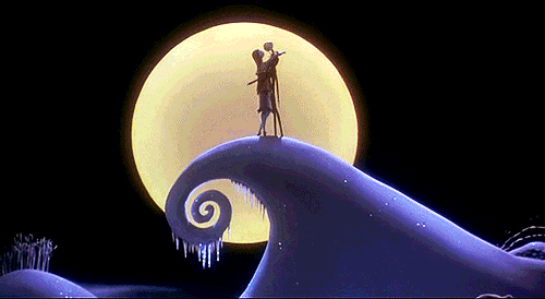Resultado de imagem para nightmare before christmas jack and sally gif