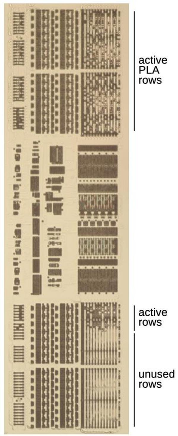 The updated PLA has 46 unused rows. The updated PLA has 46 unused rows.