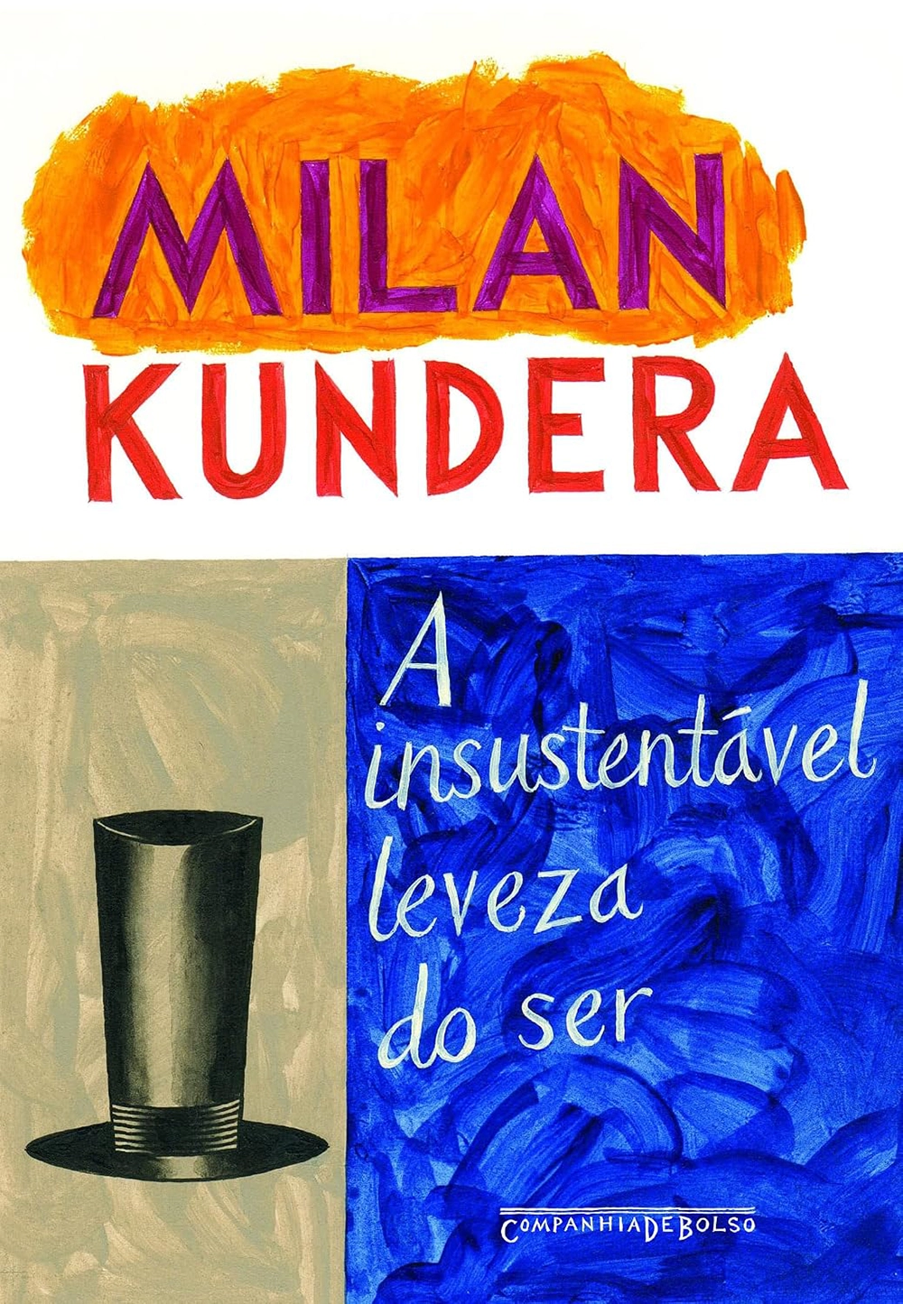 Capa do livro A insustentável leveza do ser de Milan Kundera