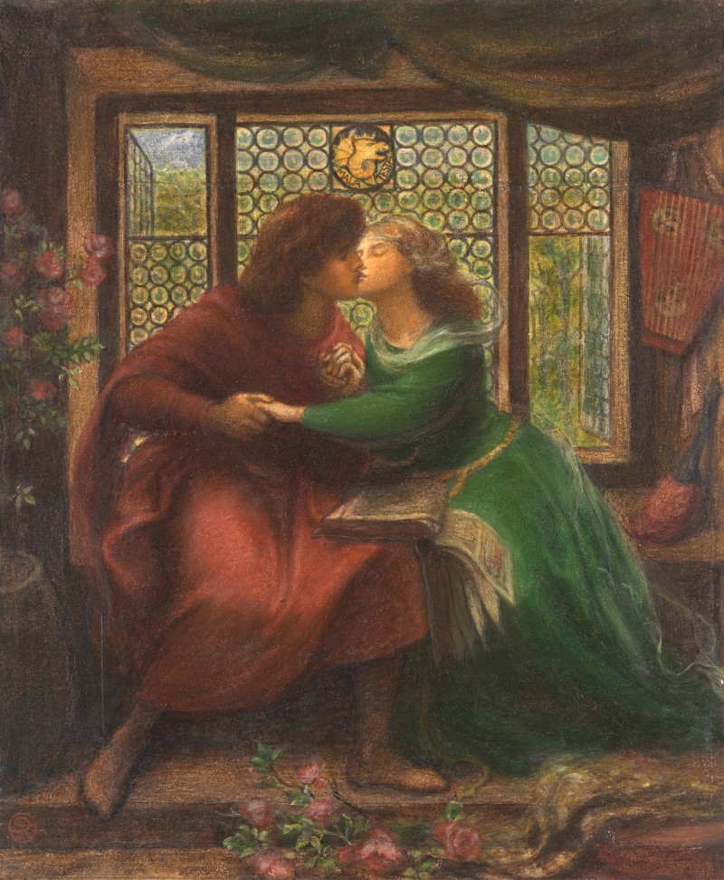 Paolo e Francesca, por Dante Gabriel Rossetti