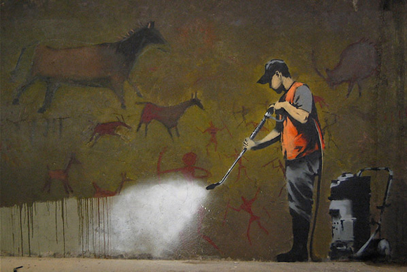 "Cave painting", Bansky