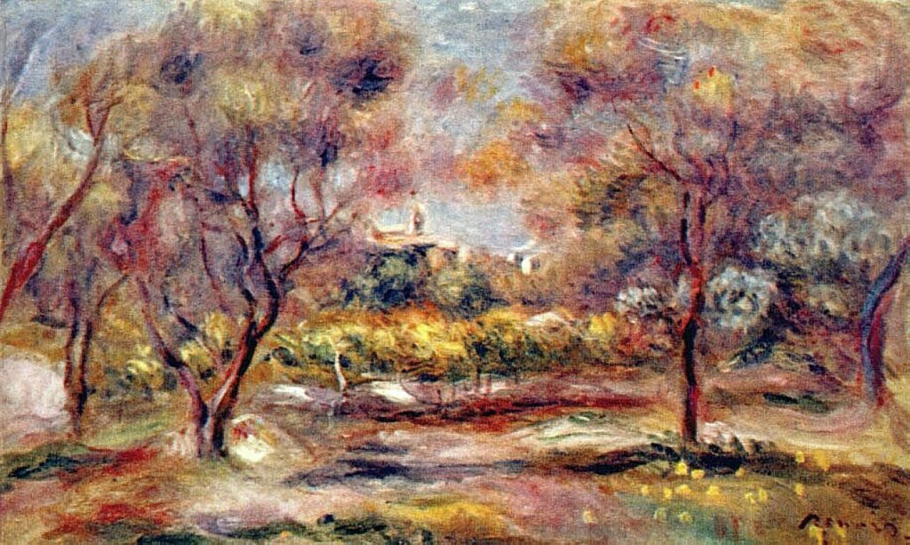 "Paisagem de Grasse", Renoir