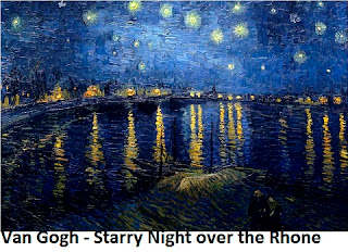 Vincent van Gogh: Pintura 'A Noite Estrelada sobre o Ródano' de Vincent van Gogh