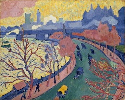 Pintura fauvista de André Derain retratando a Victoria Embankment em Londres