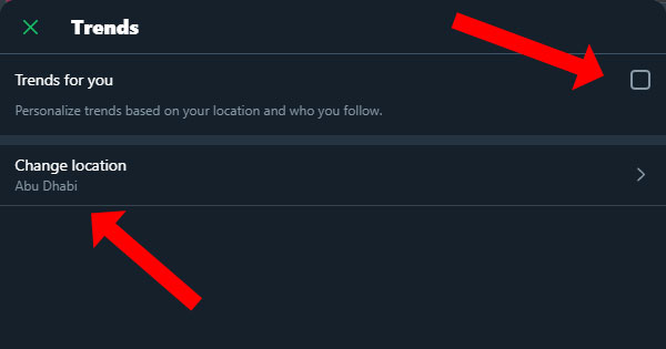 Twitter's trending topics for Abu Dhabi