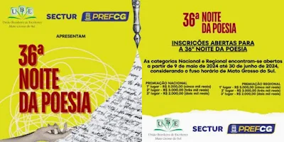 Concurso literário premiará poemas com até R$ 5 mil em MS