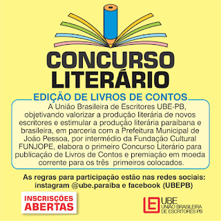 CONCURSO LITERÁRIO DA UBE Edição 2023