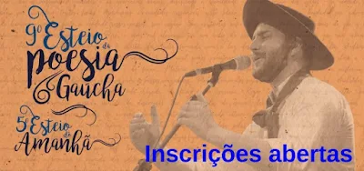 Prefeitura de Esteio abre inscrições para 9º Esteio da Poesia Gaúcha e 5º Esteio do Amanhã Prefeitura de Esteio abre inscrições para 9º Esteio da Poesia Gaúcha e 5º Esteio do Amanhã