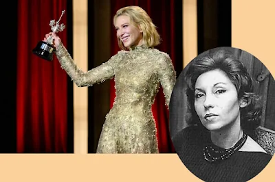 Atriz Cate Blanchett recebe prêmio e cita escritora brasileira em seu discurso de agradecimento