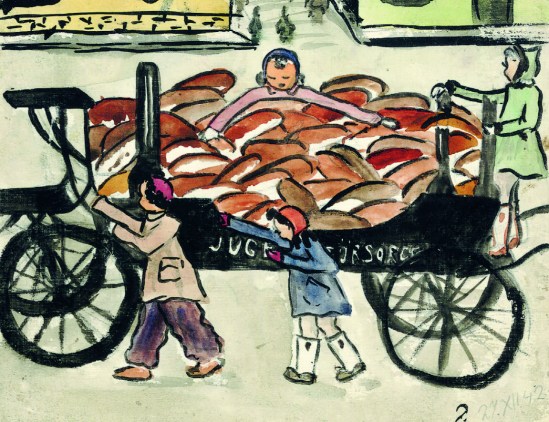 ILUSTRACAO-HELGA WEISS, PAO EM CARROS FUNEBRES