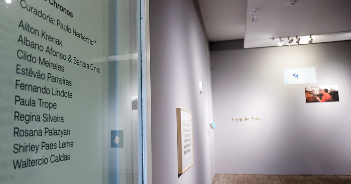 Sala de exposição do Centro MariAntonia da USP, onde acontece a exposição "Asa de Chronos" - Foto: Cecília Bastos/USP Imagens