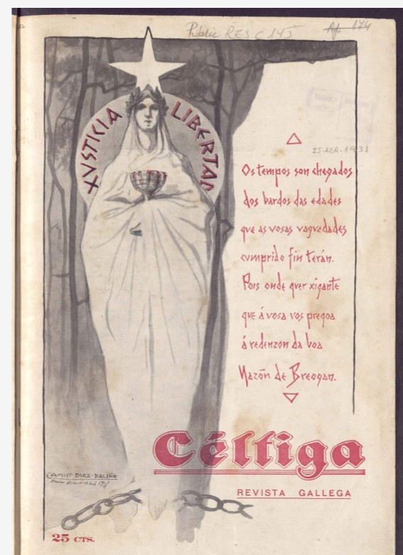 Capa do livro Céltiga: Revista Gallega de Camilo Díaz Baliño (Ilustrador)