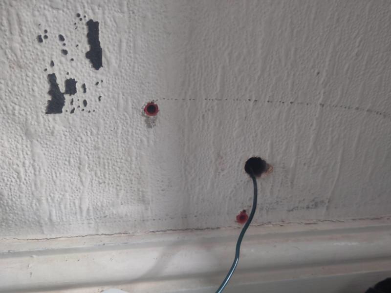 Photo of the holes inside the house