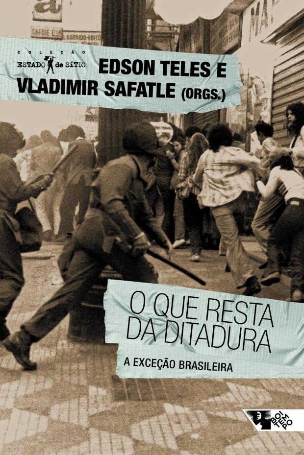 Capa do livro O que resta da ditadura: a exceção brasileira de Edson Teles e Vladimir Safatle (orgs.)