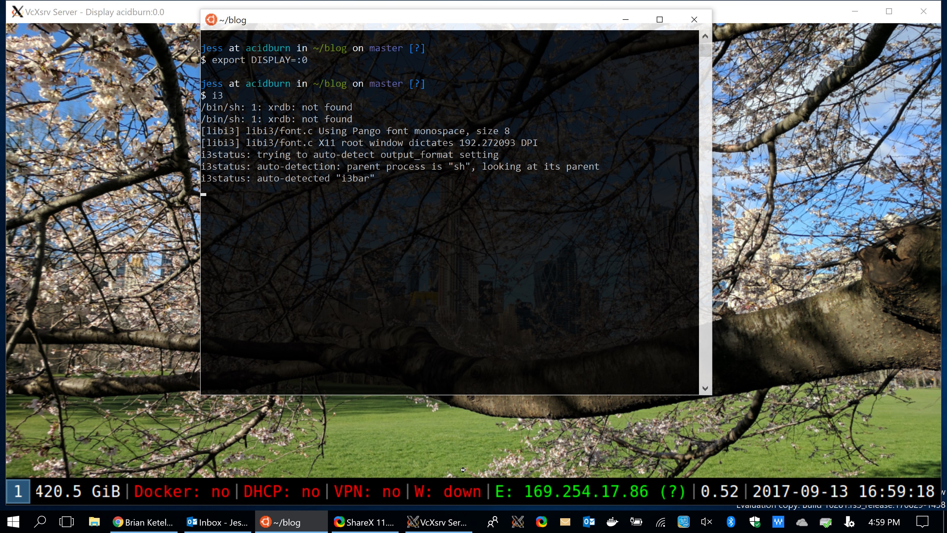 wsl-i3