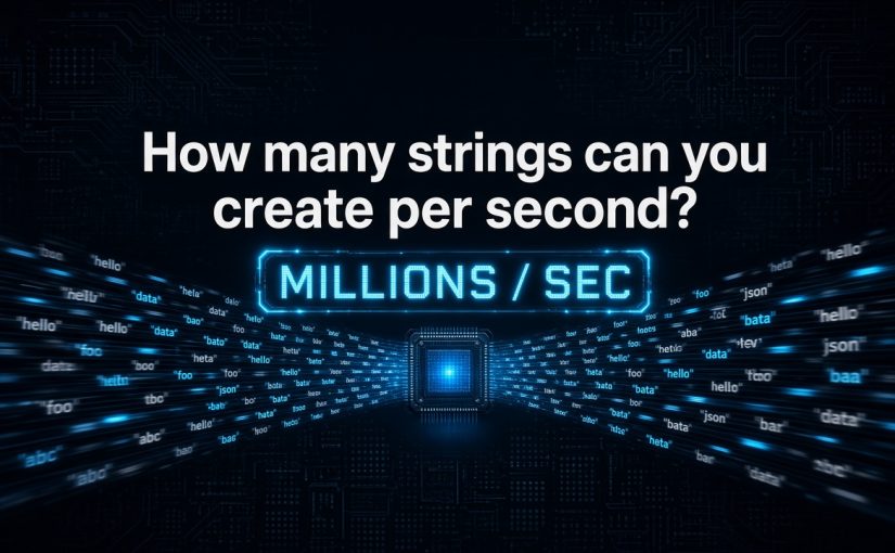 How many strings can you create per second?