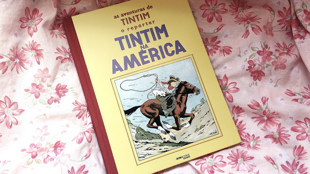 Capa do livro As Aventuras de Tintim: Tintim na América de Hergé