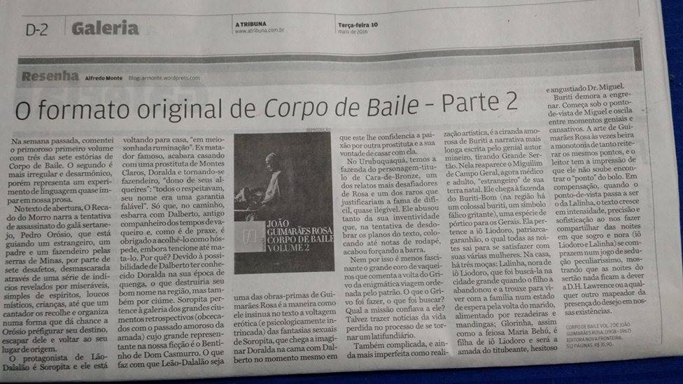 Corpo de Baile - Vol. 2 - Jornal