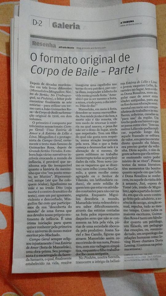 Corpo de Baile - Jornal