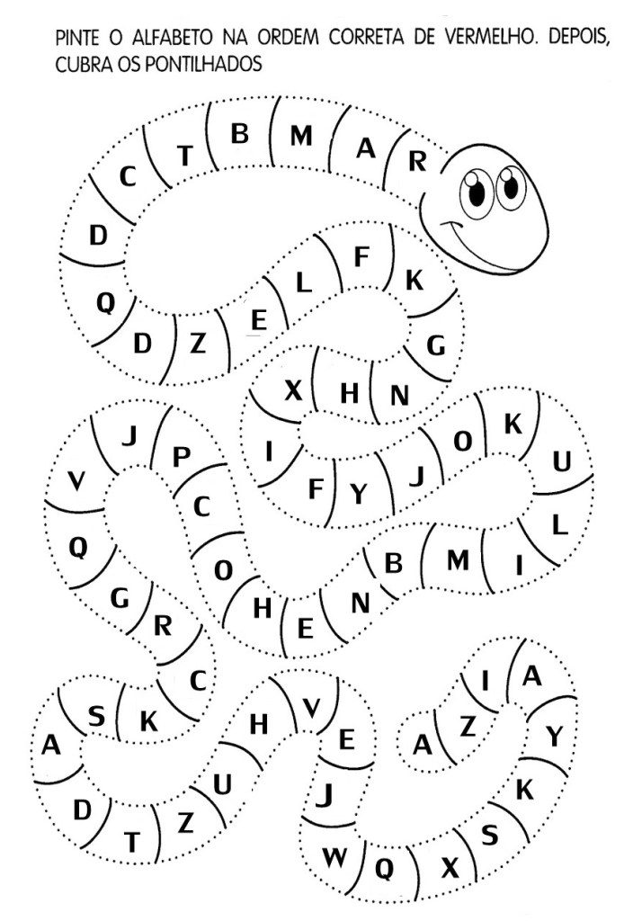 cobrinha alfabeto