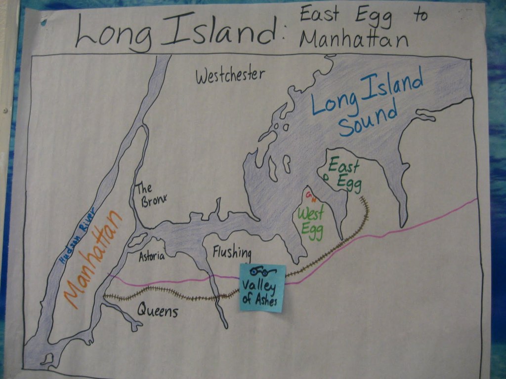 Long Island Map Gatsby