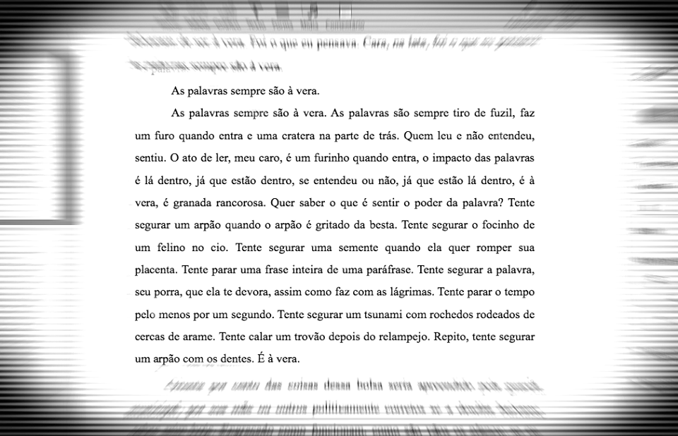 palavras são à vera