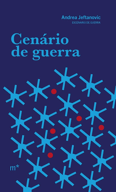 Capa do livro Cenário de guerra (Escenario de guerra) de Andrea Jeftanovic